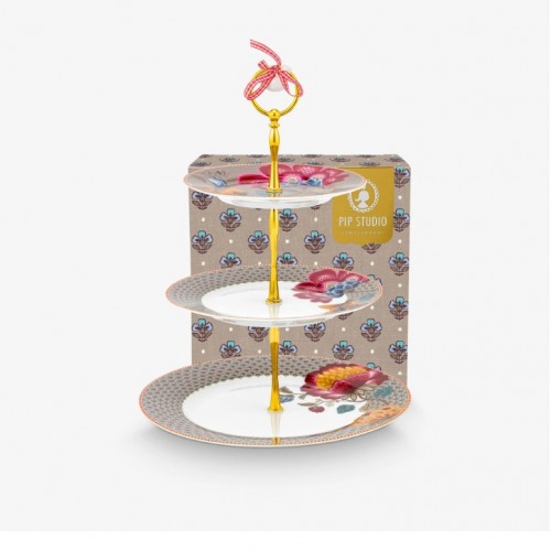 Pip Studio Haki Porselen Kek Standı 26,5 Cm 51018182