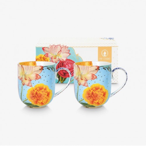 Pip Studio Mavi Porselen Kupa Seti 325 Ml 51002603