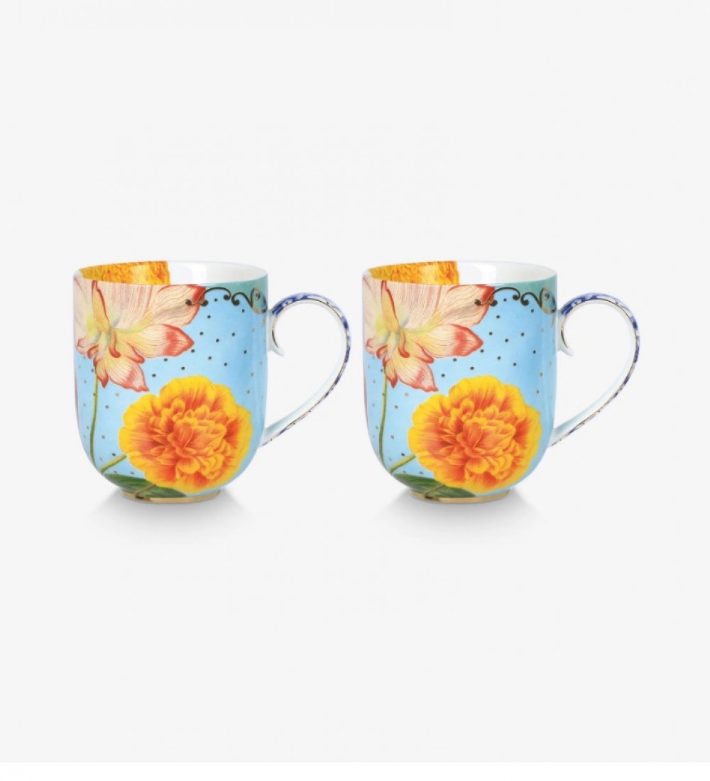 Pip Studio Mavi Porselen Kupa Seti 325 Ml 51002603
