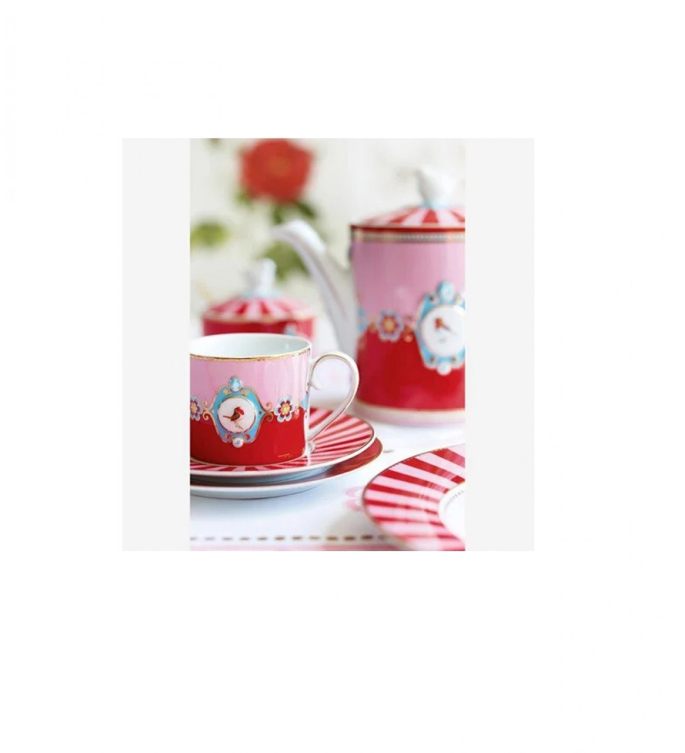 Pip Studio Kırmızı Porselen Çay Fincan Seti 200 Ml 51004227