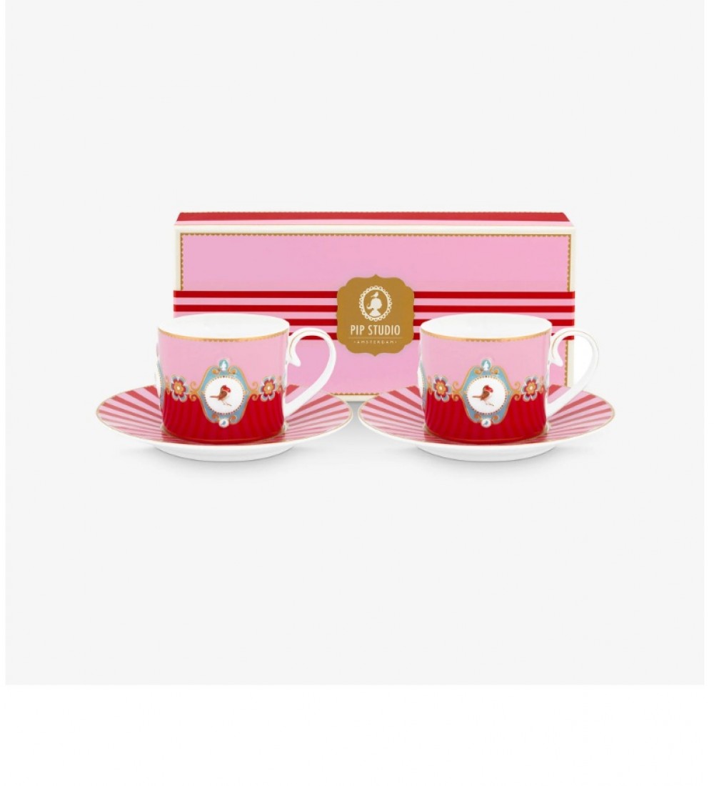 Pip Studio Kırmızı Porselen Çay Fincan Seti 200 Ml 51004227