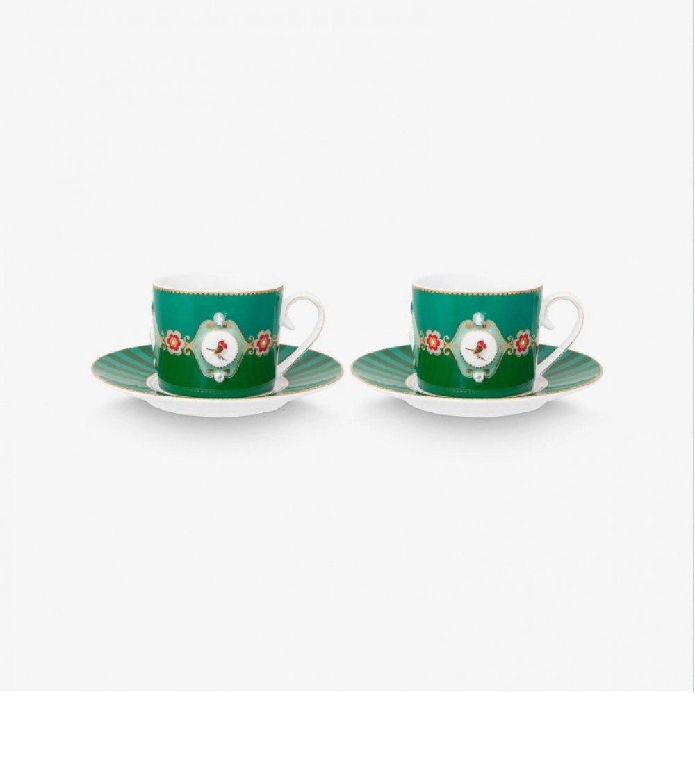 Pip Studio Yeşil Porselen Çay Fincan Seti 250 Ml 51004229