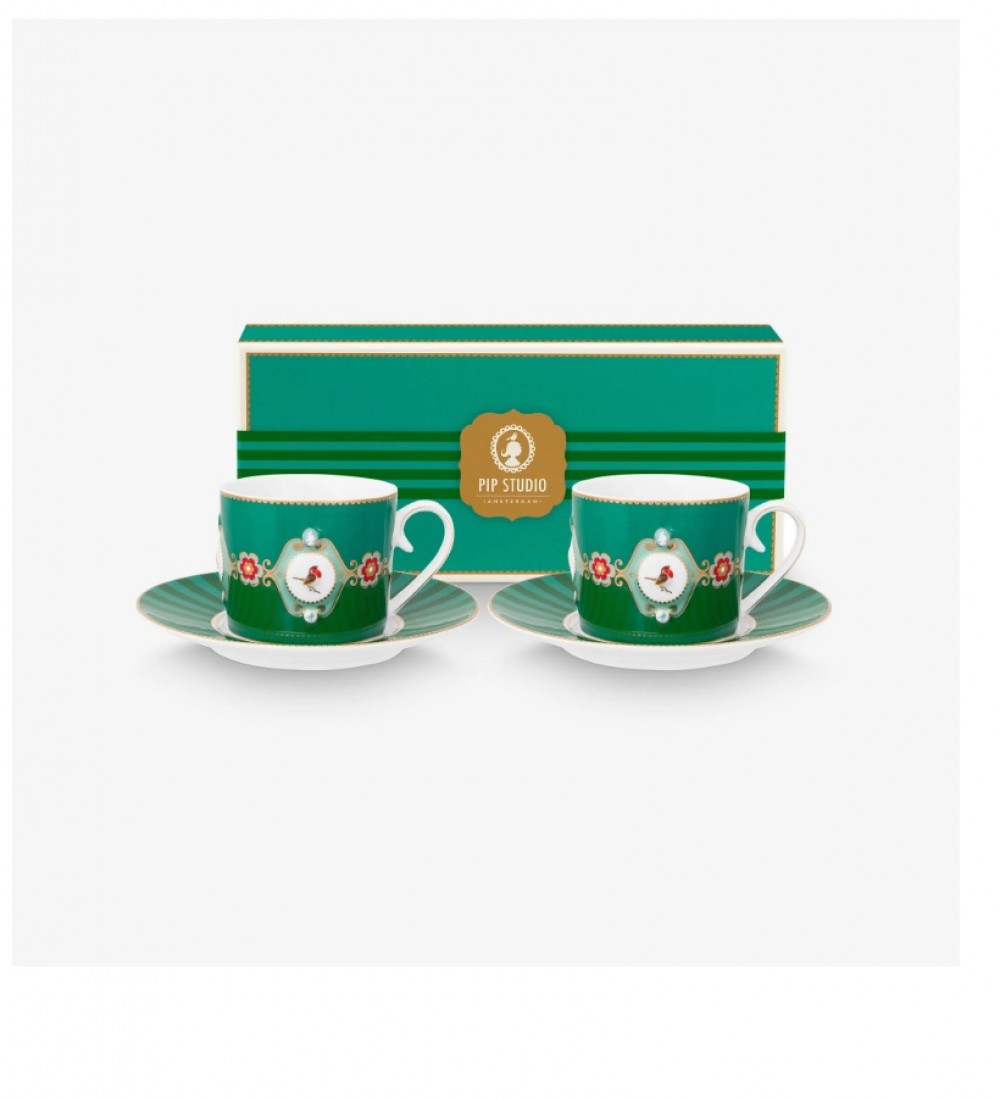 Pip Studio Yeşil Porselen Çay Fincan Seti 250 Ml 51004229