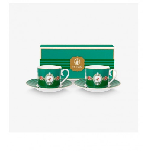 Pip Studio Yeşil Porselen Çay Fincan Seti 250 Ml 51004229