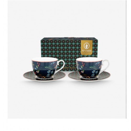 Pip Studio Mavi Porselen Çay Fincan Seti 280 Ml 51004197