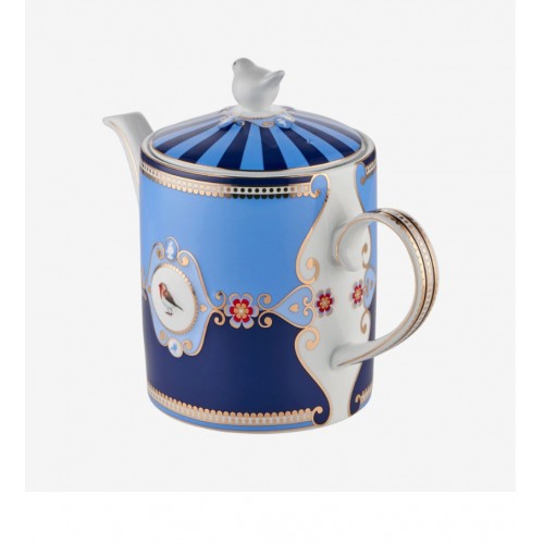 Love Birds Pip Studio Mavi Porselen Demlik 1300 Ml 