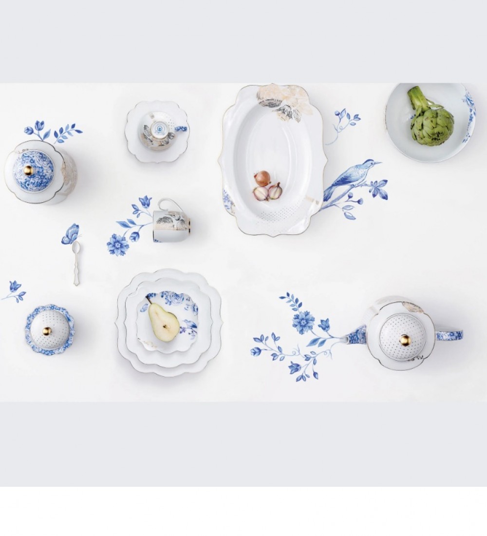 Pip Studio Beyaz Porselen Tereyağlık 19 Cm 51018184