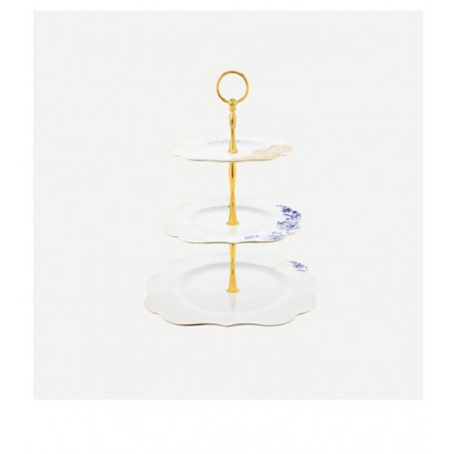 Pip Studio Mavi Beyaz Porselen 3 Katlı Servis 28 Cm 51018070