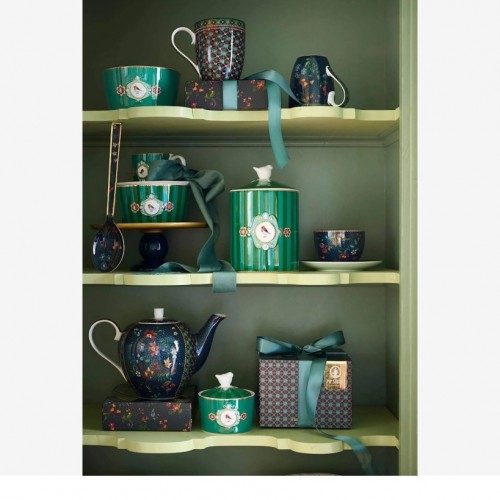 Pip Studio Love Birds Yeşil Porselen Saklama Kabı 1300 Ml 