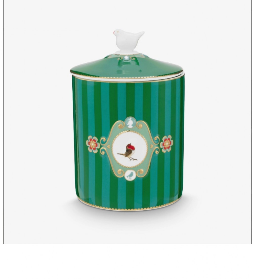 Pip Studio Love Birds Yeşil Porselen Saklama Kabı 1300 Ml