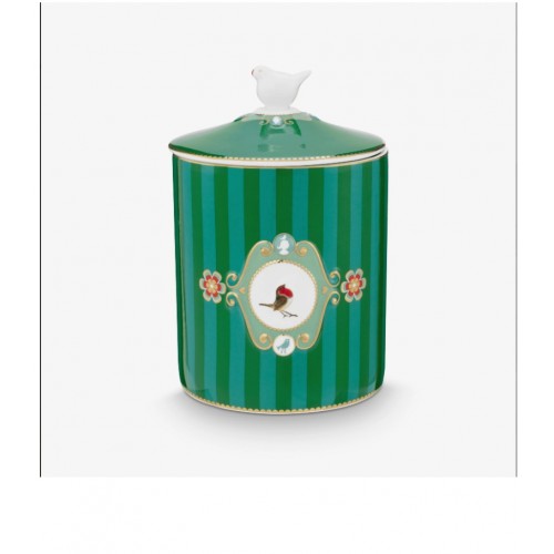 Pip Studio Love Birds Yeşil Porselen Saklama Kabı 1300 Ml 