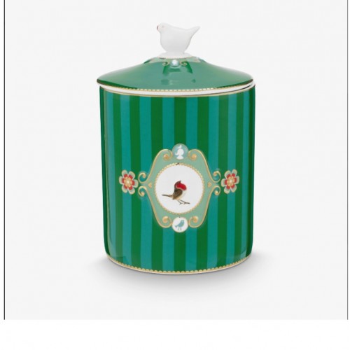 Pip Studio Love Birds Yeşil Porselen Saklama Kabı 1300 Ml 