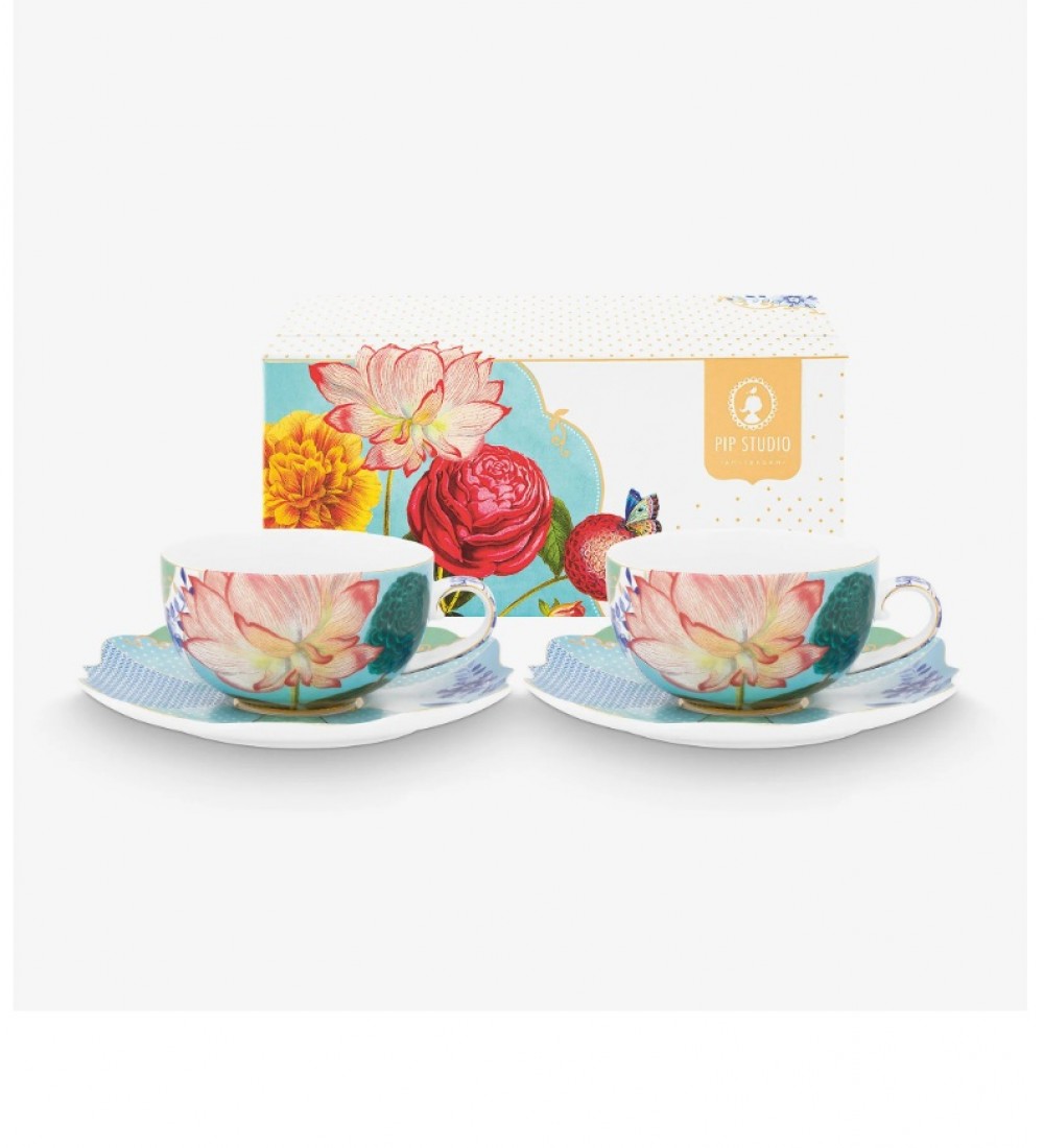 Pip Studio Mavi Porselen Çay Fincan Seti 225 Ml