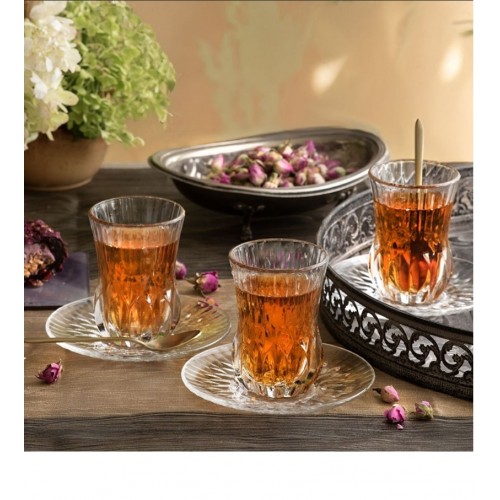 RCR Adagio Yüksek Kalite Cam 6'lı Çay Bardağı 140 ml