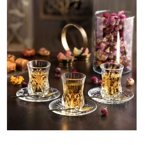 RCR Adagio Yüksek Kalite Cam 6'lı Çay Bardağı 140 ml