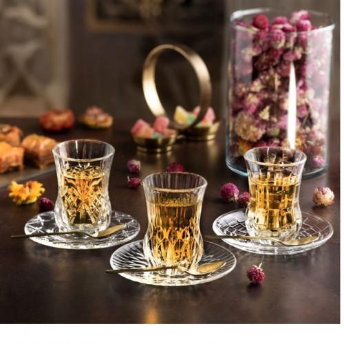 RCR Adagio Yüksek Kalite Cam 6'lı Çay Bardağı 140 ml