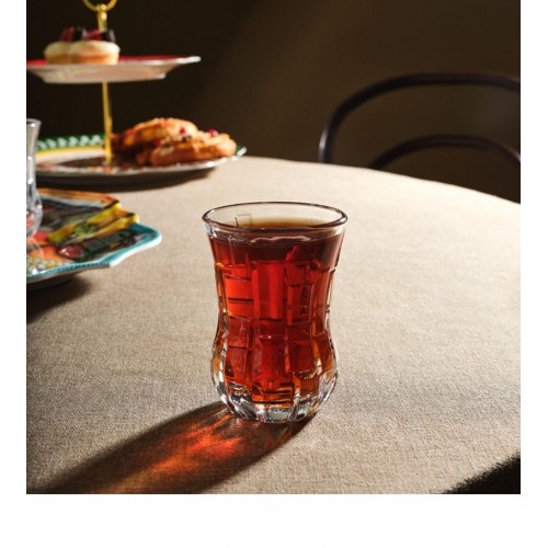 RCR Etna Yüksek Kalite Cam 6'lı Çay Bardağı 140 ml