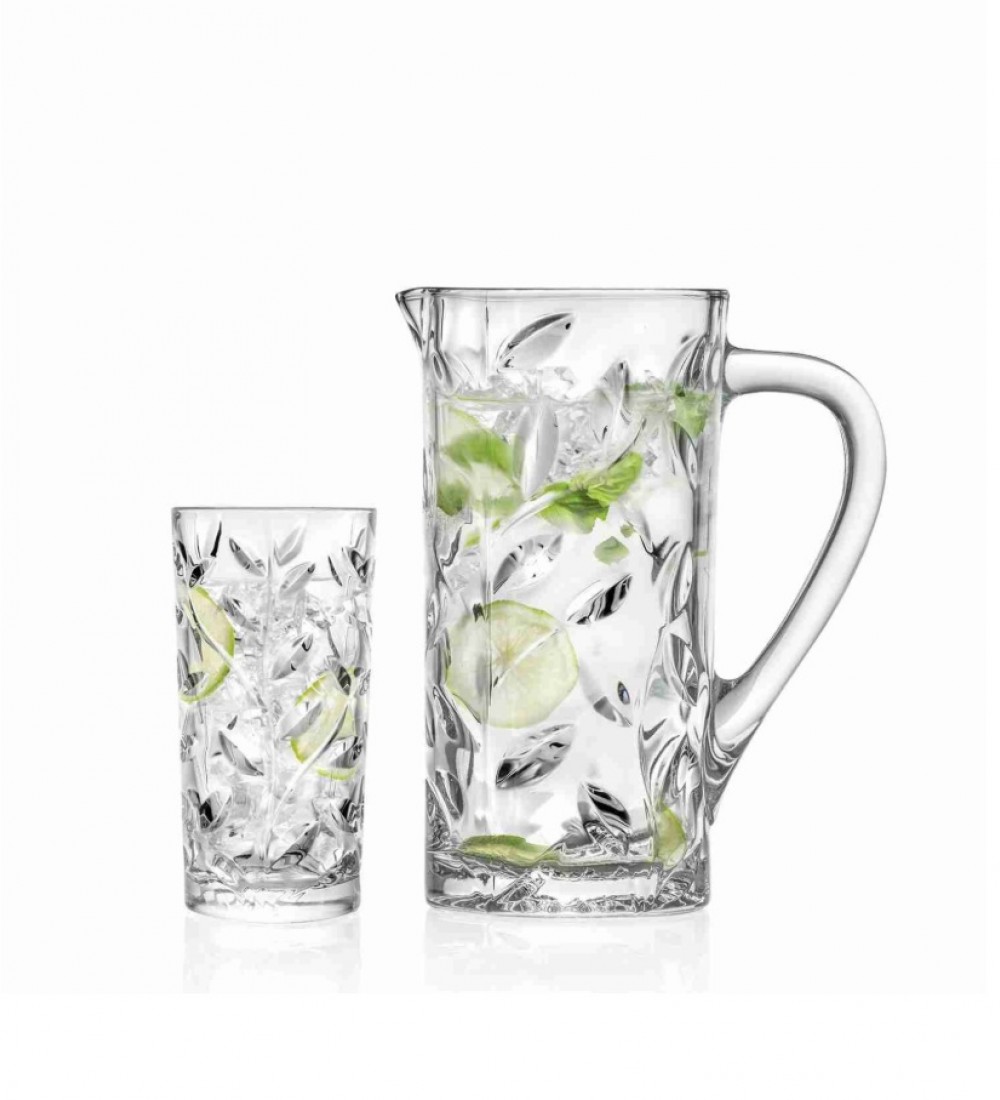 RCR Laurus Yüksek Kalite Cam 6'lı Meşrubat Bardağı Seti 360 ml