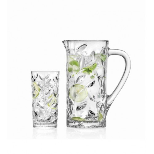 RCR Laurus Yüksek Kalite Cam 6'lı Meşrubat Bardağı Seti 360 ml