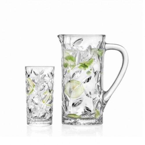 RCR Laurus Yüksek Kalite Cam 6'lı Meşrubat Bardağı Seti 360 ml