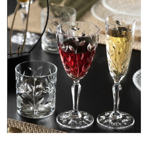 RCR Laurus Yüksek Kalite Cam 6'lı Su Bardağı Seti 330 ml