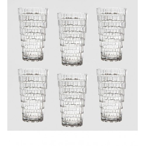 RCR Stack Yüksek Kalite Cam 6'lı Meşrubat Bardağı Seti 390 ml