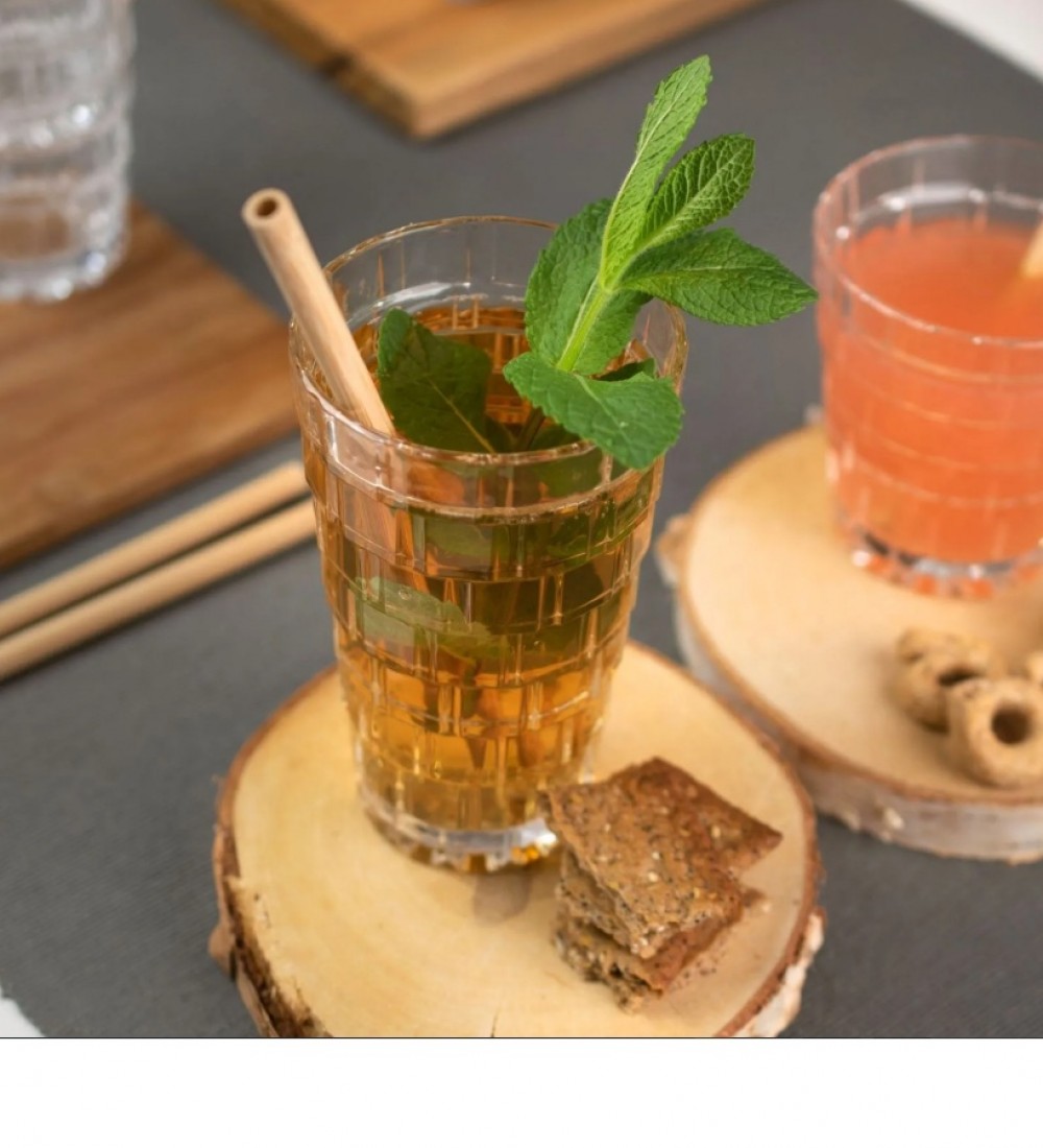 RCR Stack Yüksek Kalite Cam 6'lı Meşrubat Bardağı Seti 390 ml