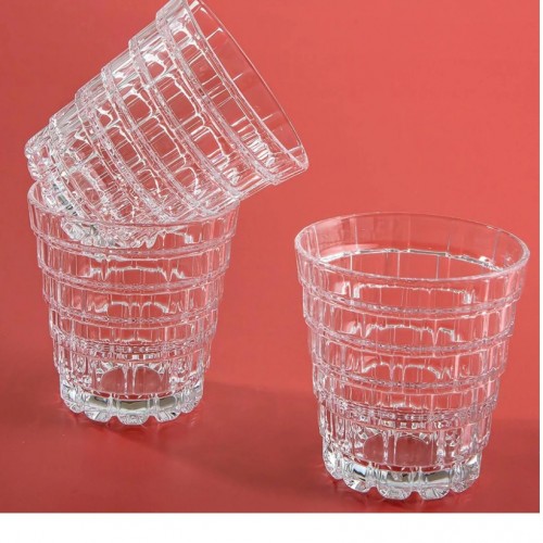 RCR Stack Yüksek Kalite Cam 6'lı Su Bardağı Seti 320 ml