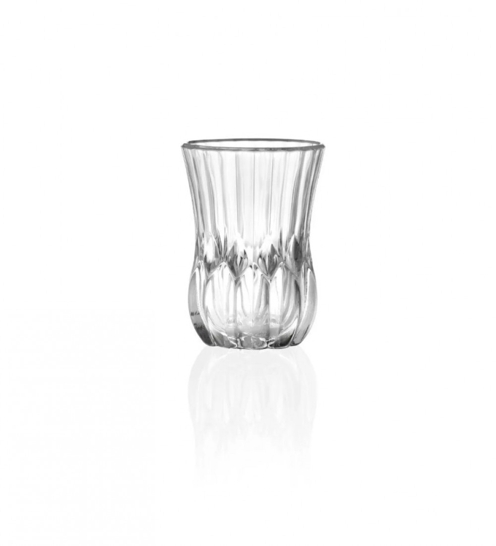 RCR Adagio Yüksek Kalite Cam 6'lı Çay Bardak Seti 140 ml