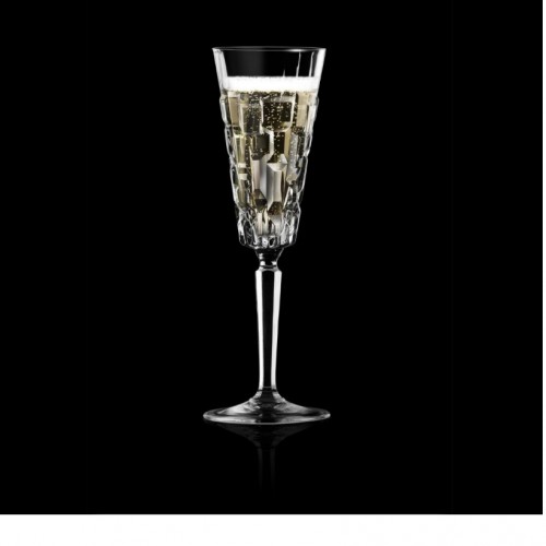 RCR Etna Yüksek Kalite Cam 6'lı Flüt Kadeh Seti 190 ml