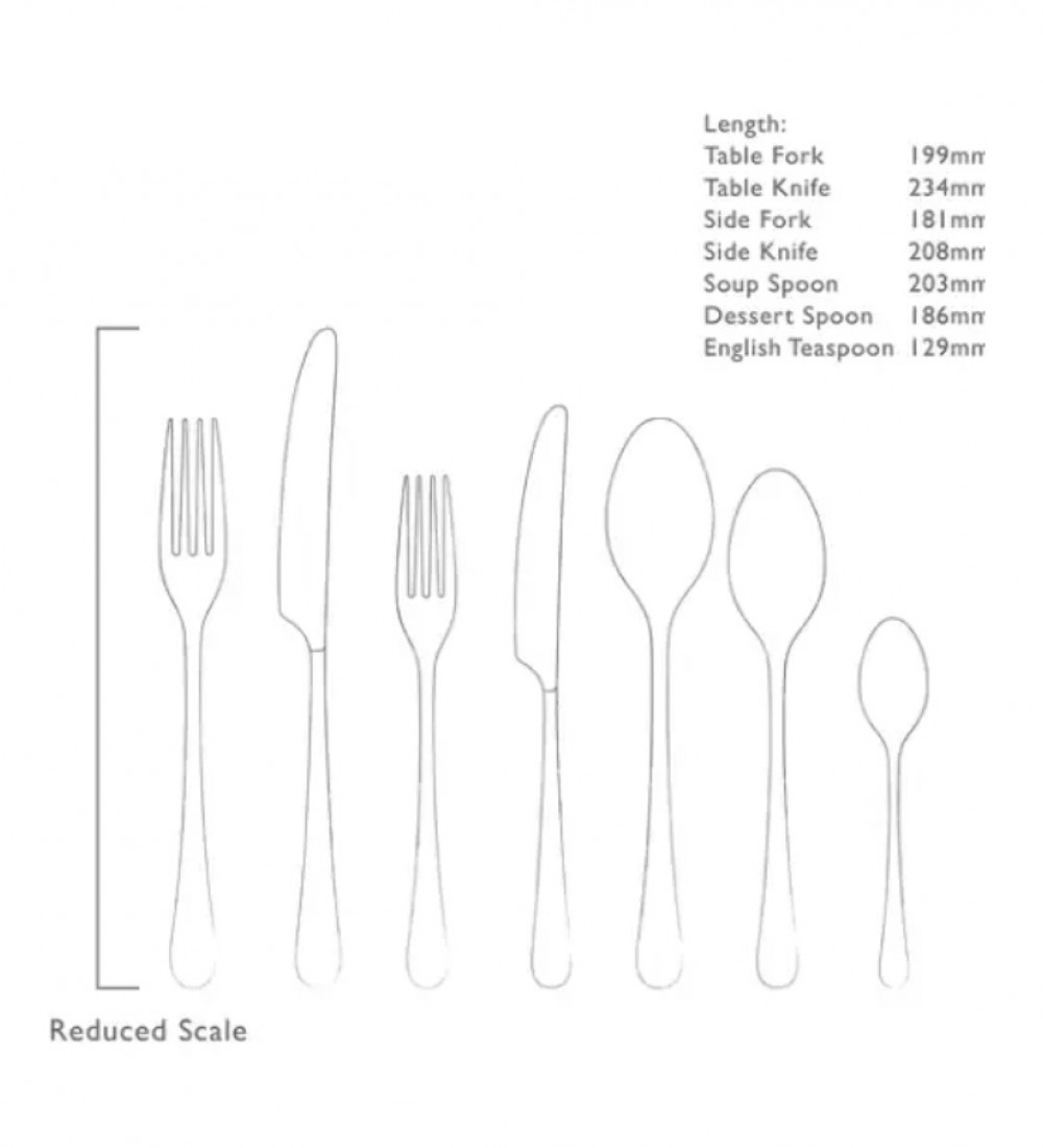 Robert Welch Iona Bright Çatal Bıçak Takımı, 84 Parça 12 Kişilik IONBR1099V/84