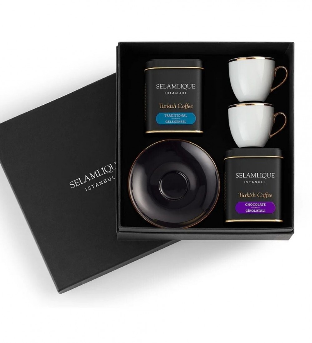Türk Kahvesi ve Klasik Siyah Fincan Seti