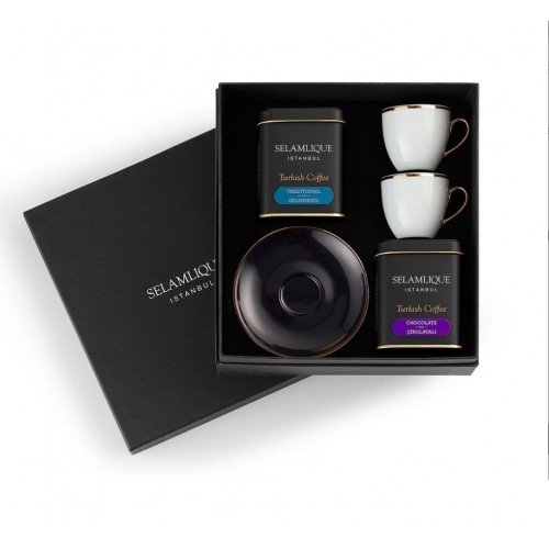 Türk Kahvesi ve Klasik Siyah Fincan Seti