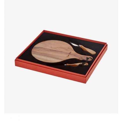 Chiara Alessi Kahverengi Ahşap Peynir Sunum Tabağı Acacia Elegance Collection