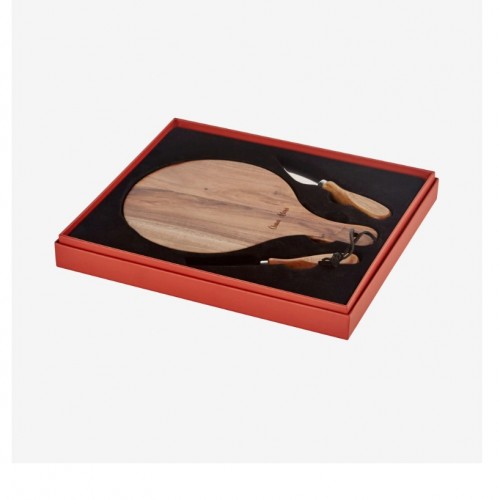 Chiara Alessi Kahverengi Ahşap Peynir Sunum Tabağı Acacia Elegance Collection