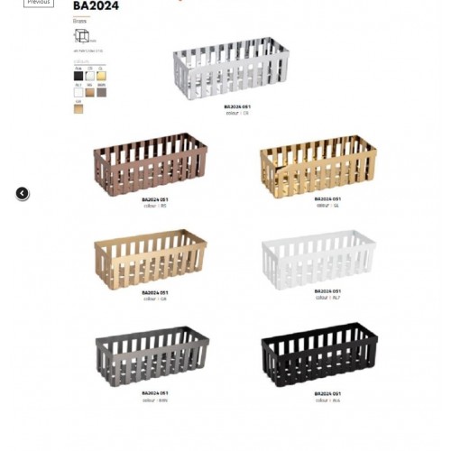 System Tezgah Üstü Banyo Havluluk Sepet Krom 31 cm