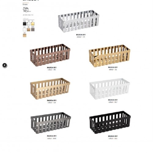 System Tezgah Üstü Banyo Havluluk Sepet Krom 31 cm