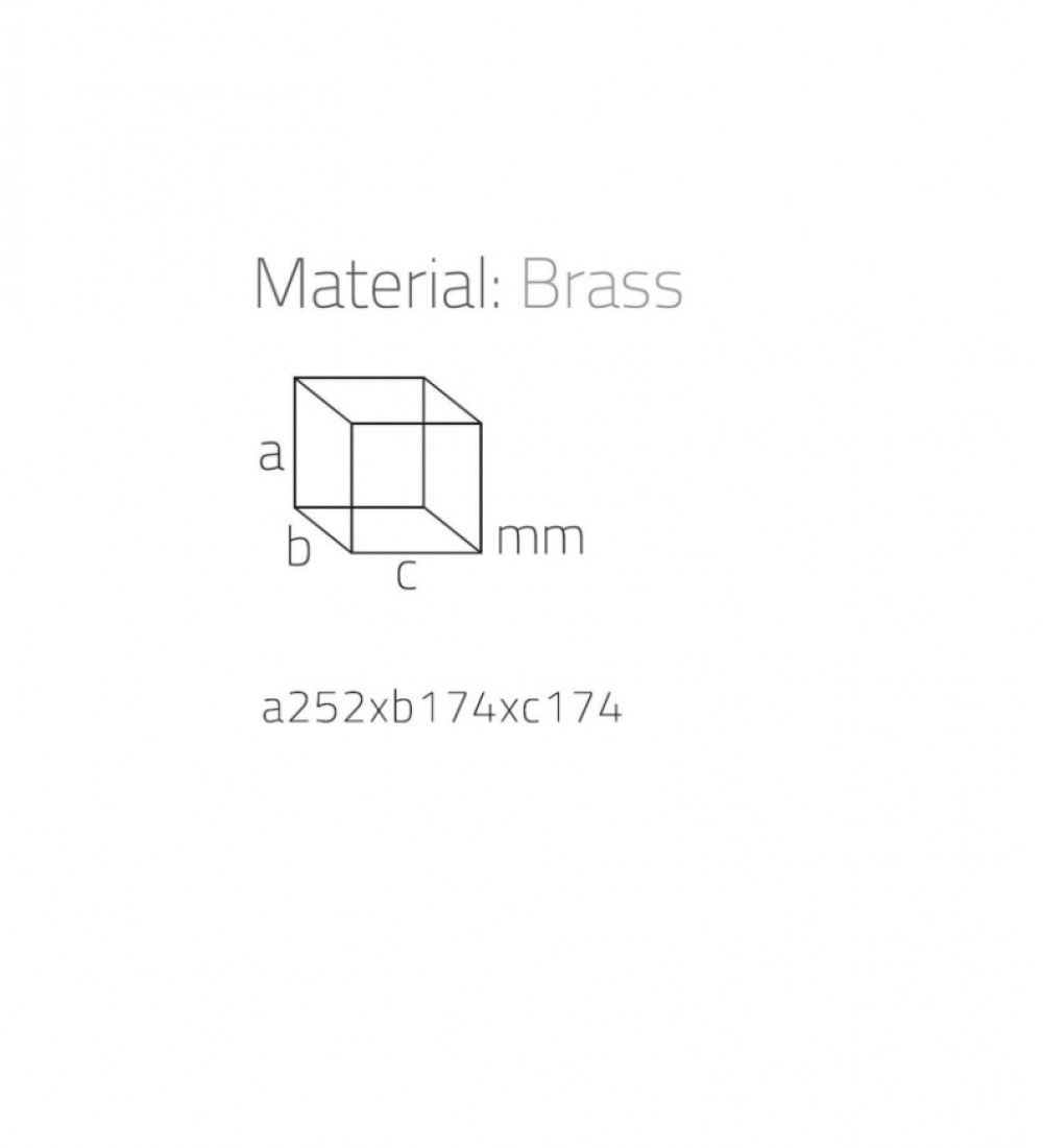 SYSTEM Banyo Çöp Kovası 3 Lt Gold 253x175x175 mm