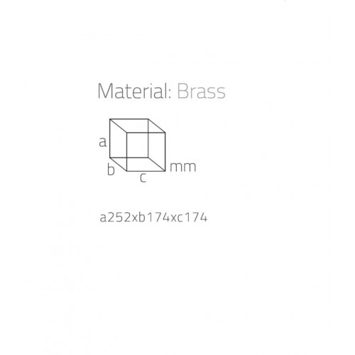 SYSTEM Banyo Çöp Kovası 3 Lt Gold 253x175x175 mm 