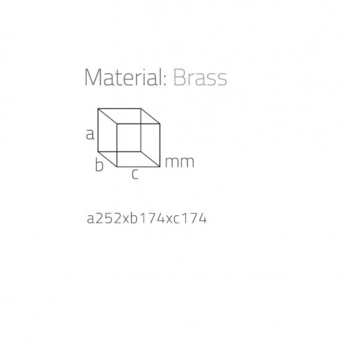 SYSTEM Banyo Çöp Kovası 3 Lt Gold 253x175x175 mm 