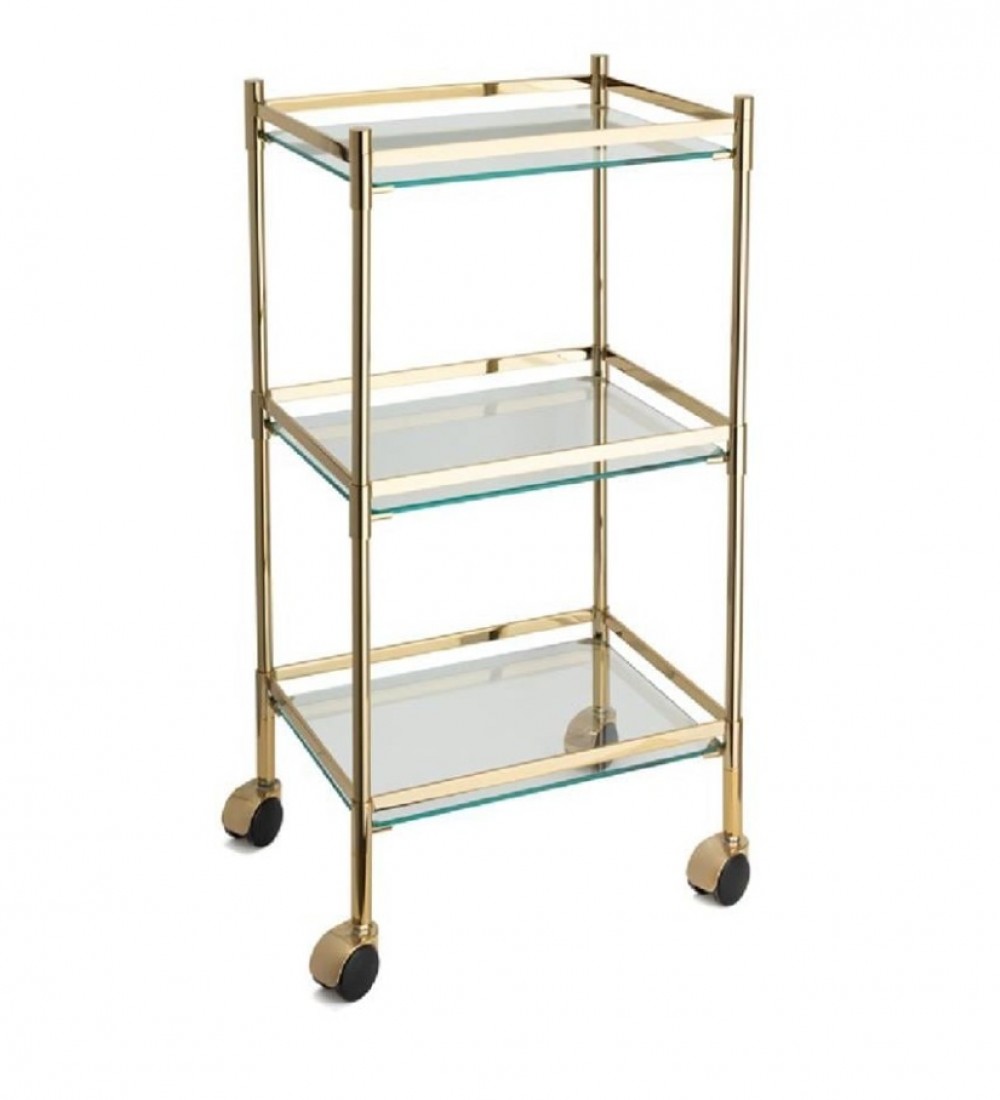 SYSTEM Hareketli Banyo Sehpası Gold 810x333x429 mm