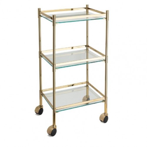 SYSTEM Hareketli Banyo Sehpası Gold 810x333x429 mm