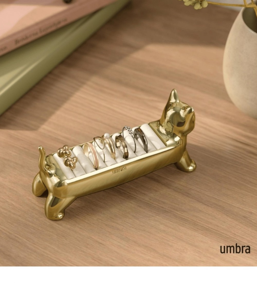 Umbra Alı Cat Pirinç Yüzük Tutucu 4x5,5x12 cm