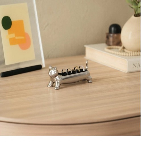 Umbra  Alı Cat Yüzük Tutucu Krom Renk 4x5,5x12 cm  