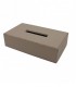 SYSTEM Dikdörtgen Deri Selpak Mendil Kutusu – Taupe 