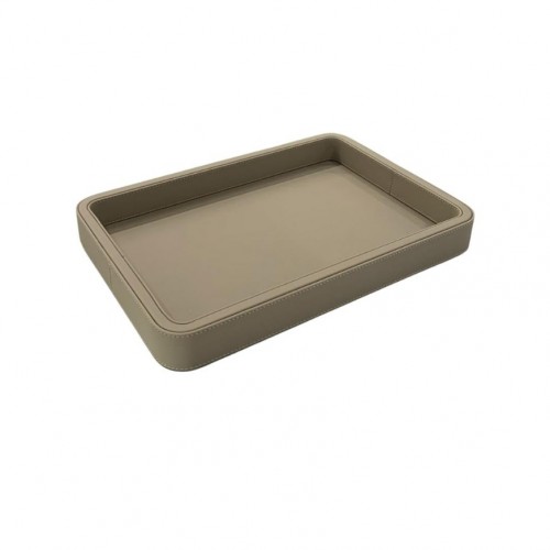 SYSTEM Olympia Deri Tepsi Taupe 30X41x5  