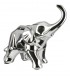 SYSTEM Gılde Figür Fil Seramik Gümüş Renkli Büyük Boy L.12 cm W.31 cm H.27 cm