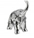 SYSTEM Gılde Figür Fil Seramik Gümüş Renkli Büyük Boy L.12 cm W.31 cm H.27 cm