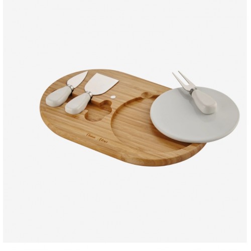 Chiara Alessi Kahverengi Ahşap Peynir Sunum Tabağı Acacia Elegance Collection