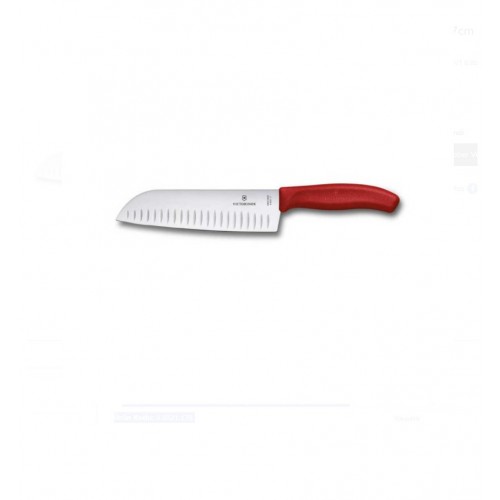 Victorinox 6.8521.17B 17cm Kırmızı Santoku Bıçağı, Blisterli Paket